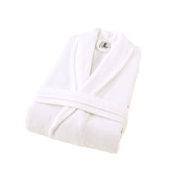 חלוק קטיפה לבן