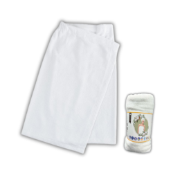 חצי חלוק עם סקוץ' לבן