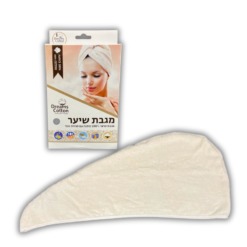 מגבת ראש קרם