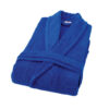 חלוק רחצה מגבת צווארון צרפתי כחול רויאל
