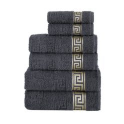 מגבות רחצה פרימיום אתונה אפור ככה