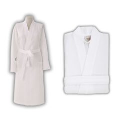 חלוקי רחצה פיקה וופל לבן