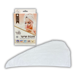 מגבת ראש לבן