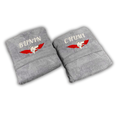 חלוק רחצה מגבת עם רקמה לחיילים