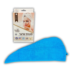 מגבת ראש טורקיז