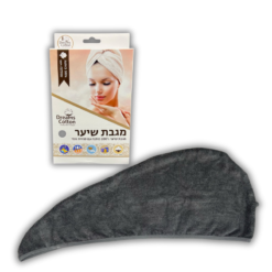 מגבת ראש שחור