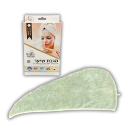 מגבת ראש ירוק זית