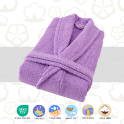 חלוק רחצה עבה לילך