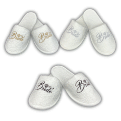 נעלי מגבת רקום ברייט